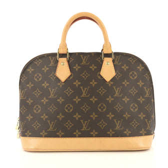 Louis Vuitton Vintage Alma Handbag Monogram Canvas PM Brown 4259136