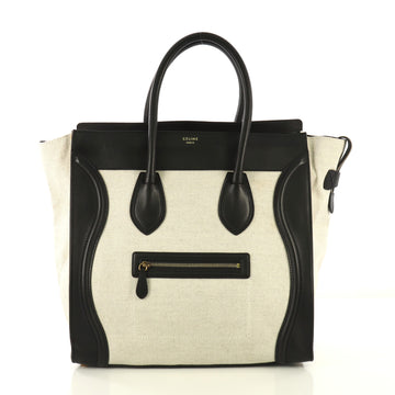 Celine Luggage Handbag Canvas Medium