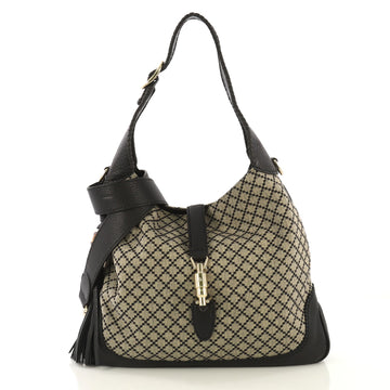 Gucci New Jackie Bag Diamante Canvas Medium