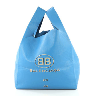 Balenciaga Supermarket Shopper Bag Printed Leather Small