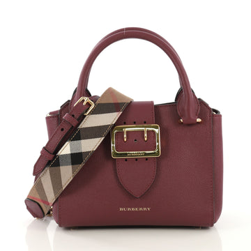 Burberry Buckle Tote Leather Small