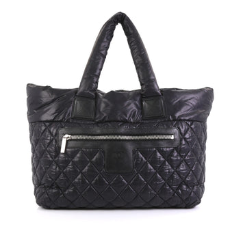 Chanel Coco Cocoon Zipped Tote Quilted Nylon Medium