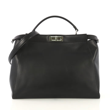 Fendi Model: Monster Peekaboo Bag Calfskin and Python Large Black 42595/1