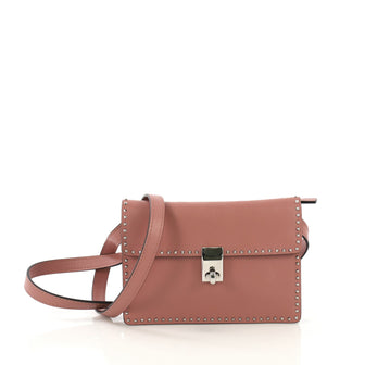 Valentino Model: Turnlock Waist Bag Leather with Micro Rockstuds Pink 42595/26