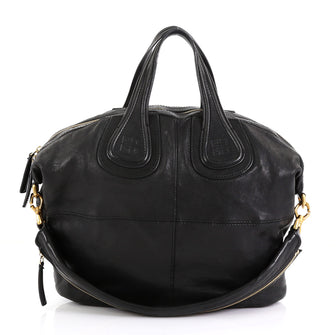 Givenchy Nightingale Satchel Leather Medium  black 42611/136