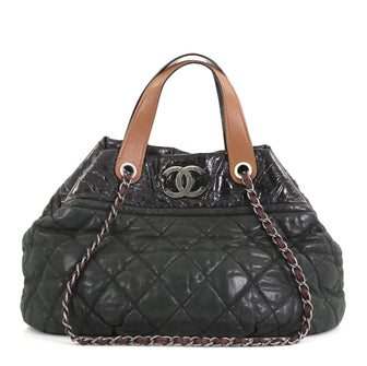 Chanel In The Mix Tote Quilted Iridescent Calfskin Large