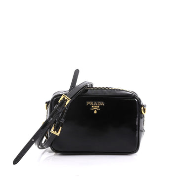 Prada Zip Crossbody Bag Spazzolato Leather Mini 