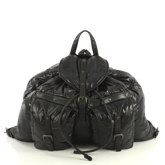 Bottega Veneta Spinnaker Backpack Nylon Large Black 42611156