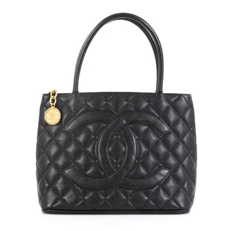 Chanel Model: Medallion Tote Quilted Caviar Black 42611/174