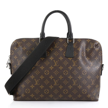 Louis Vuitton Porte-Documents Jour Bag Macassar Monogram Canvas