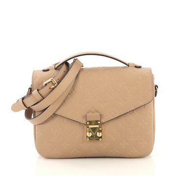 Louis Vuitton Pochette Metis Monogram Empreinte Leather Neutral  42611179