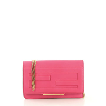 Fendi Tube Wallet On Chain Leather Pink 42611185