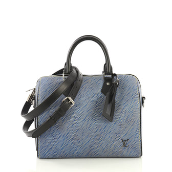 Louis Vuitton Speedy Bandouliere Bag Epi Leather 25 Blue 42611193