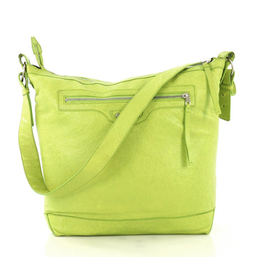 Balenciaga Arena Day Messenger Classic Studs Bag Leather green 42611/45