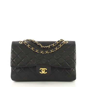 Chanel Vintage Classic Double Flap Bag Quilted Lambskin Medium