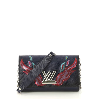 Louis Vuitton Twist Chain Wallet Epi Leather with Sequins