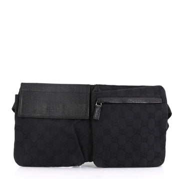 Gucci Model: Vintage Double Belt Bag GG Canvas Black 42611/60