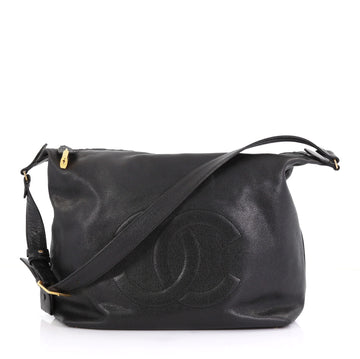 Chanel Vintage CC Hobo Caviar Large 