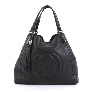 Gucci Soho Shoulder Bag Leather Medium  black 42611/99