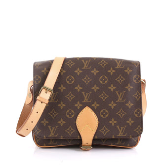 Louis Vuitton Cartouchiere Handbag Monogram Canvas GM 