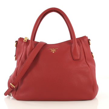 Prada Sacca 2 Manici Convertible Tote Vitello Daino Medium