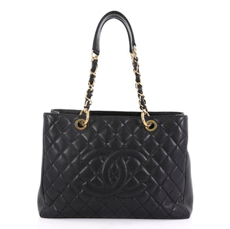 Chanel Model: Grand Shopping Tote Quilted Caviar Black 42626/2