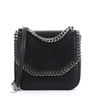 Stella McCartney Falabella Box Shoulder Bag Faux Leather Small  black 42629/4