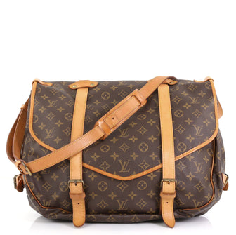 Louis Vuitton Saumur Handbag Monogram Canvas 43
