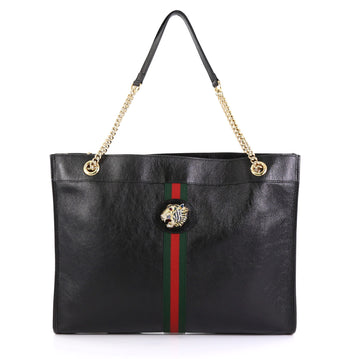 Gucci Rajah Chain Tote Leather Large