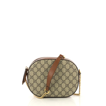 Gucci Chain Crossbody Bag GG Coated Canvas Mini