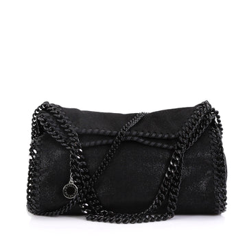 Stella McCartney Falabella Fold Over Crossbody Bag Shaggy Deer Mini