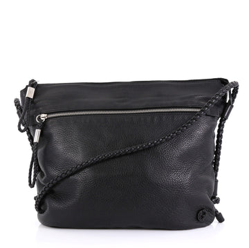 Gucci Braided Strap Zip Messenger Leather Medium 42674/3