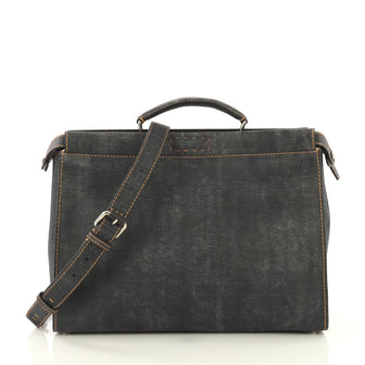 Fendi Peekaboo Bag Printed Leather XL 42677/1
