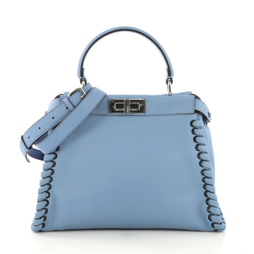 Fendi Peekaboo Bag Whipstitch Leather Regular 42678/1