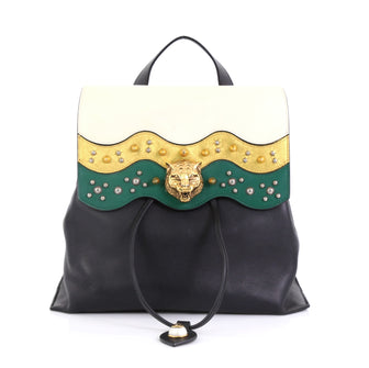 Gucci Animalier Malin Backpack Studded Leather Medium 42680/2