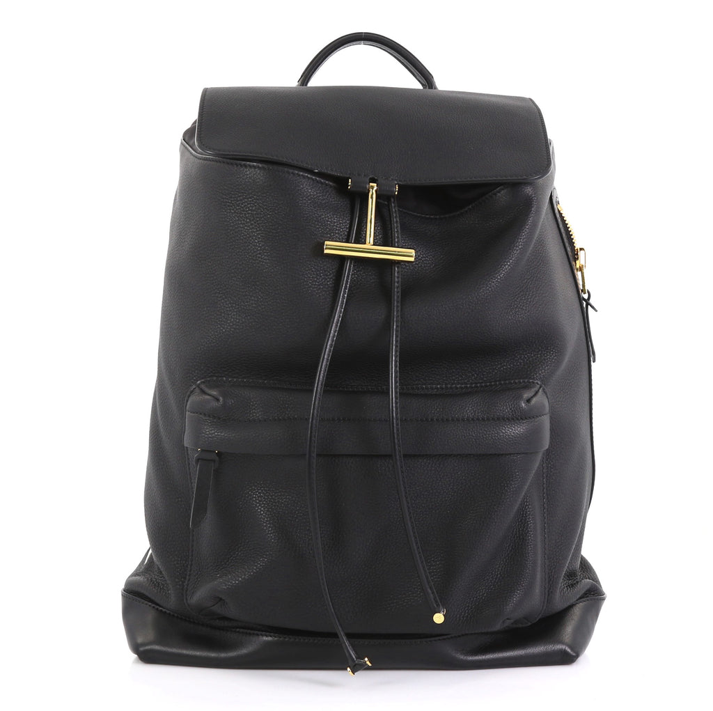 Handbag Tom Ford Backpack Women's Tom Ford Black Leather