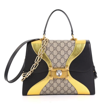 Gucci Osiride Top Handle Bag GG Canvas and Leather Medium  neutral 42720/1