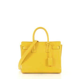 Saint Laurent Sac de Jour Bag Leather Baby  yellow 42725/2