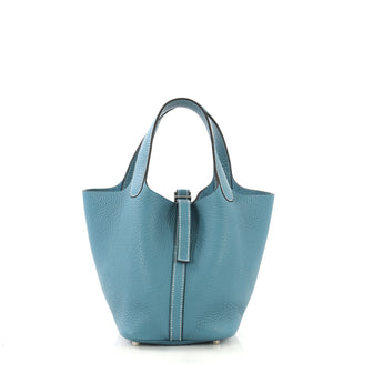Hermes Picotin Bag Clemence PM - Designer Handbag - Rebag