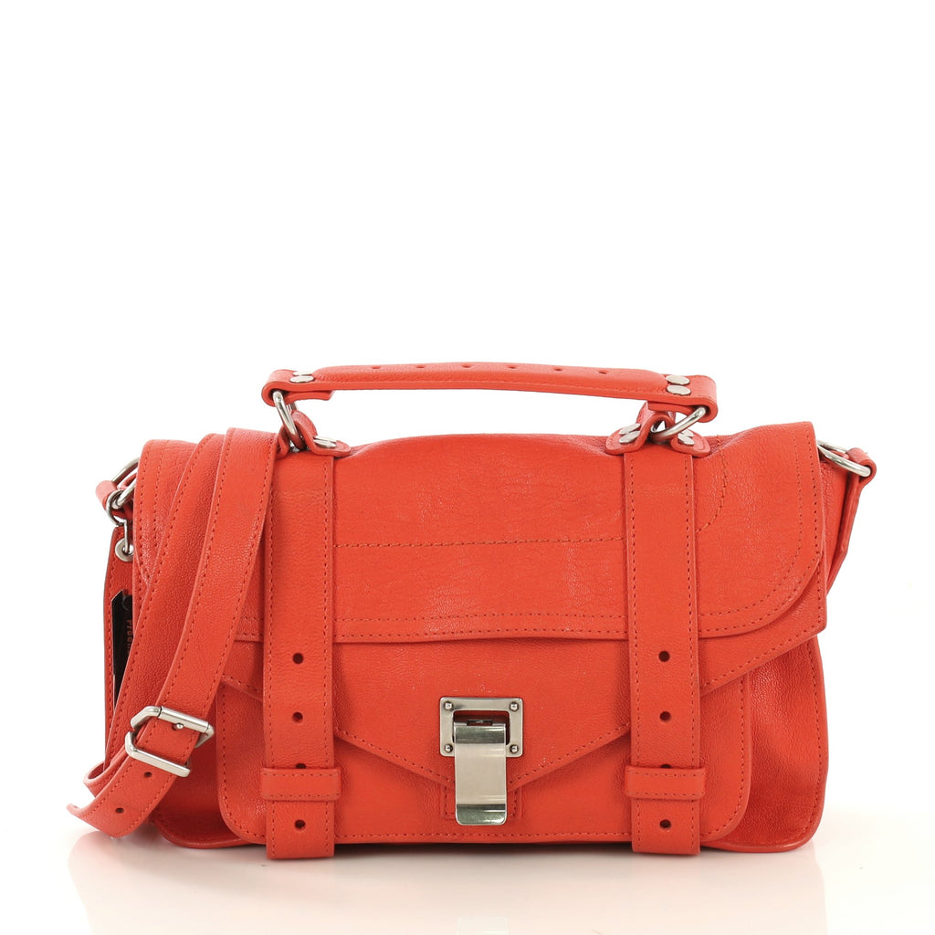 Ps1 tiny leather satchel Proenza Schouler Orange in Leather - 30867305