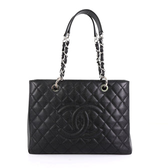 Chanel Grand Shopping Tote Quilted Caviar