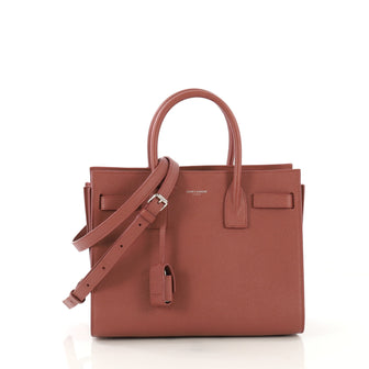 Saint Laurent Sac de Jour NM Bag Leather Small  pink 42750/5
