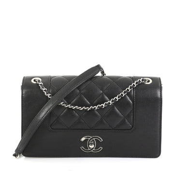 Chanel Mademoiselle Vintage Flap Bag Quilted Sheepskin Small