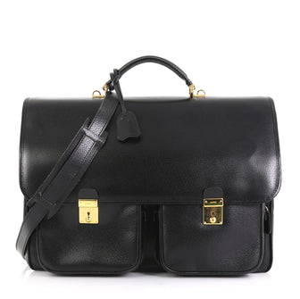 Gucci Vintage Pocket Briefcase Leather Medium  42777/1
