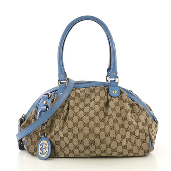 Gucci Sukey Boston Bag GG Canvas 42780/3