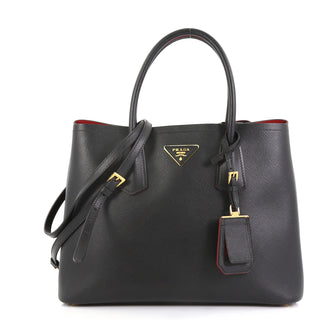 Prada Cuir Double Tote Saffiano Leather Medium - Rebag