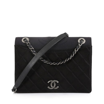Chanel Ballerine Flap Bag Quilted Satin and Grosgrain Medium