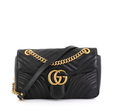 Gucci GG Marmont Flap Bag Matelasse Leather Small