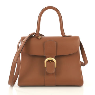 Delvaux Model: Brillant Top Handle Bag Leather MM Brown 42791/2