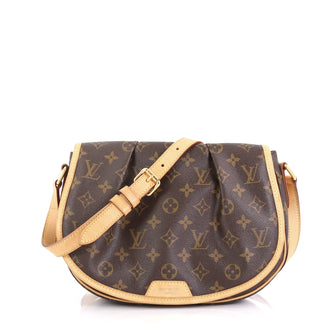 Louis Vuitton Menilmontant Handbag Monogram Canvas PM